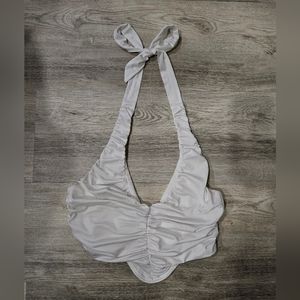 White Halter top